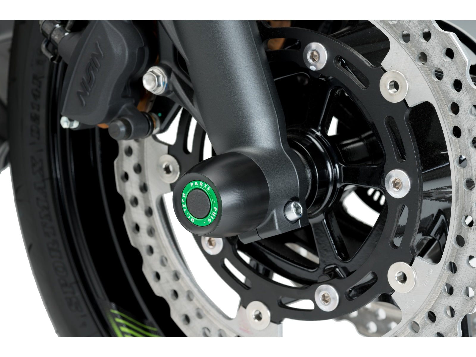 Puig Front Fork Protector In Black for Kawasaki Z650 (17-25)