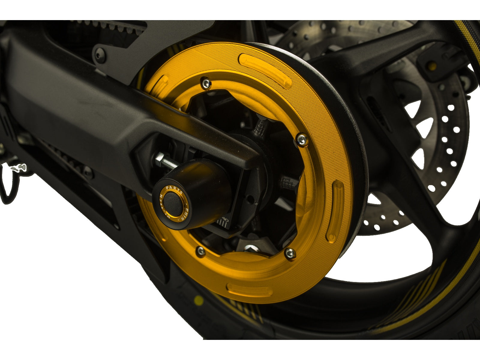 Puig Swing Arm Protector In Black for Yamaha TMax 560 Tech Max (20-24)