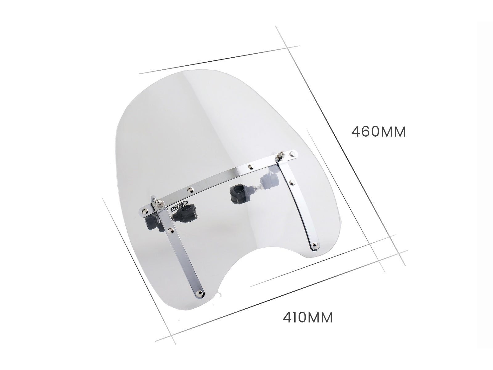 Puig Daytona IV Screen In Clear for Harley Davidson Dyna Street Bob FXDB (07-17)