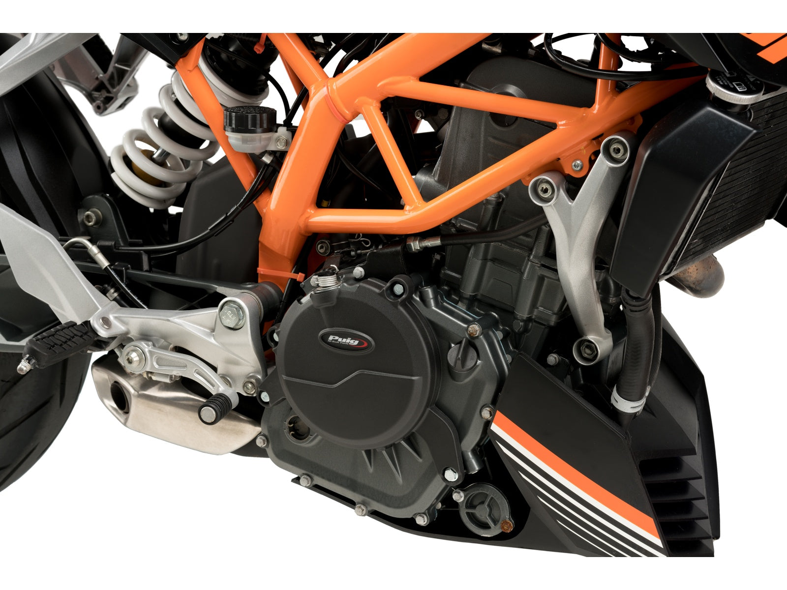 Puig Engine Cover In Black for KTM RC390 (16-17)