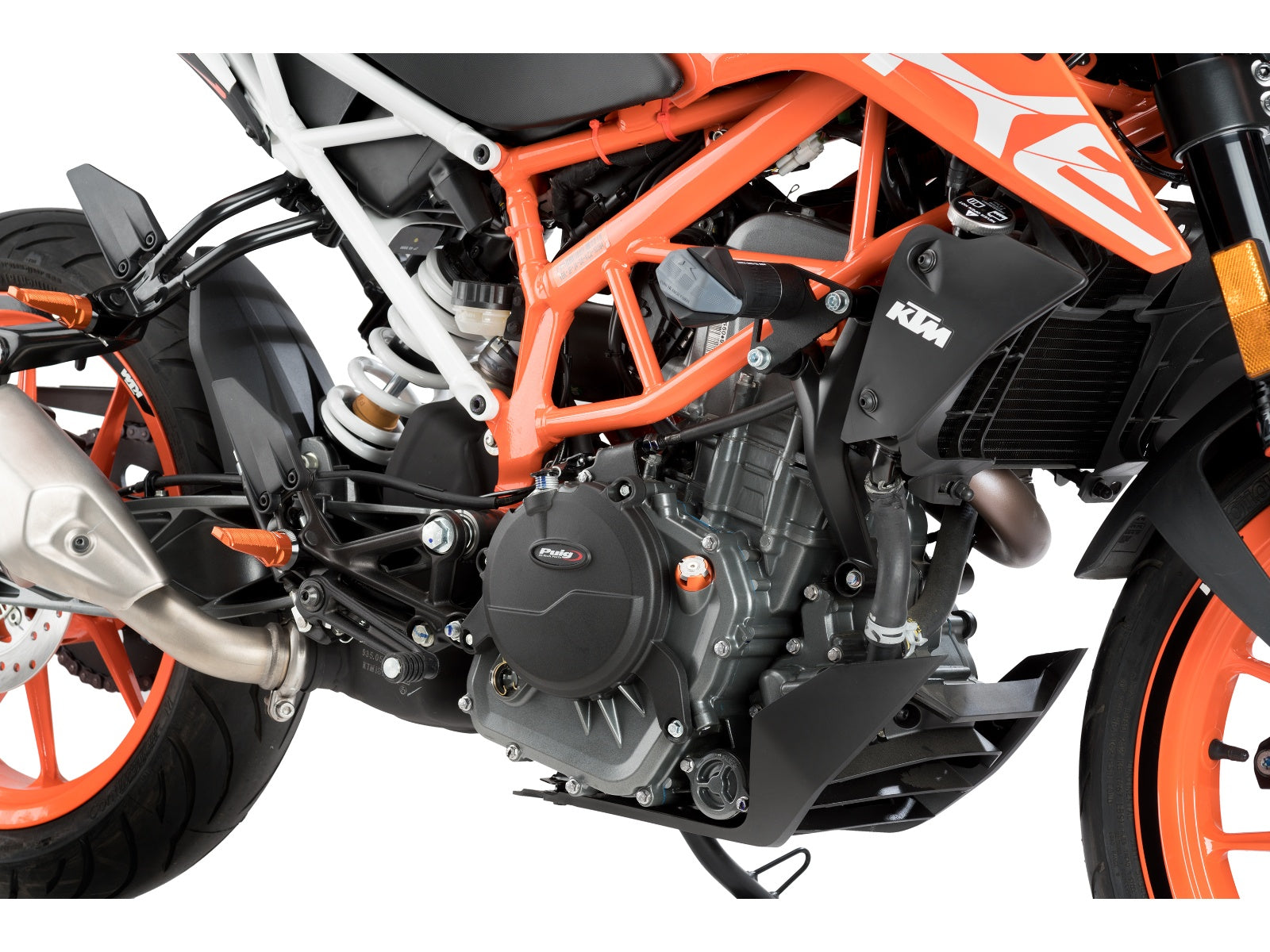Puig Engine Cover In Black for KTM 390 Duke (16-19)