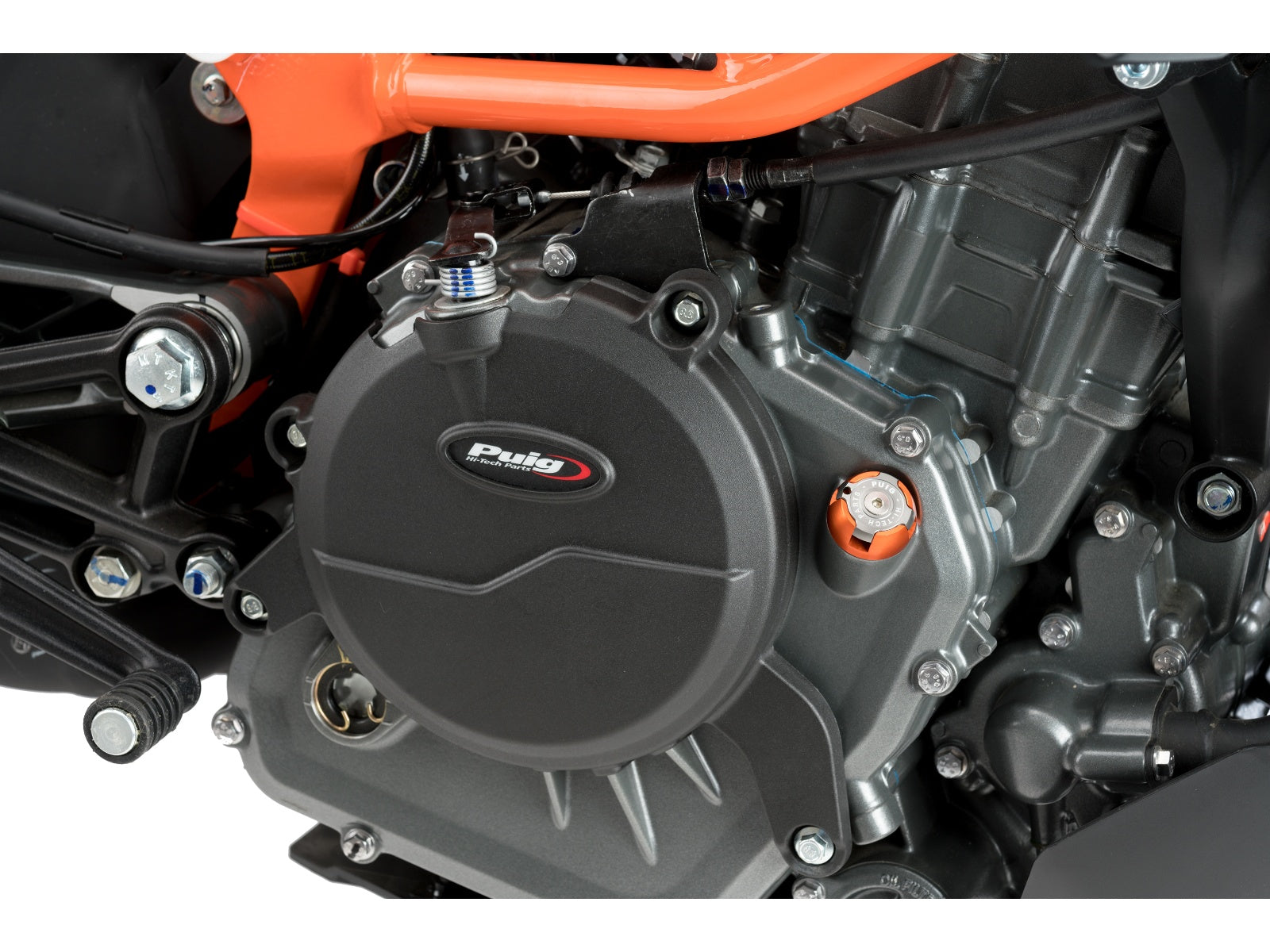 Puig Engine Cover In Black for KTM RC390 (17-19)