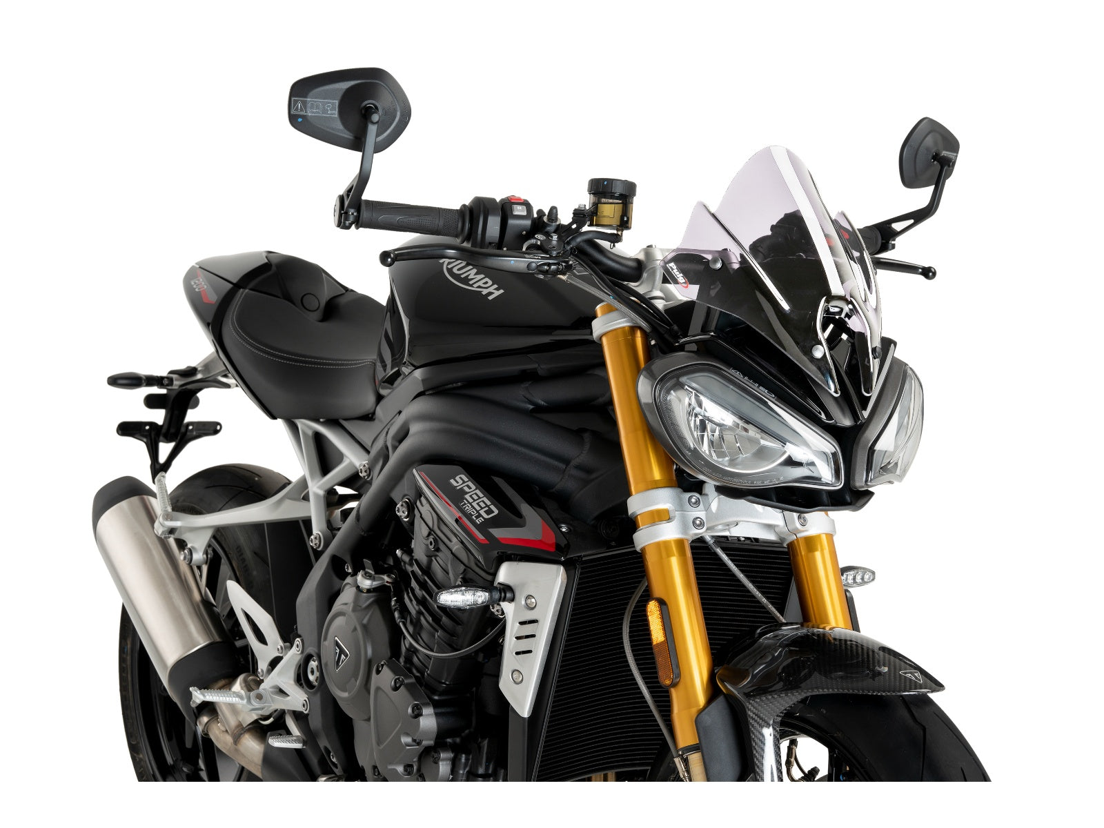 Puig New Generation Sport Screen In Clear for Triumph Speed Triple 1200 RS (21-25)