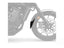 Puig Front Mudguard Extender for Honda CMX1100 Rebel (21-26)