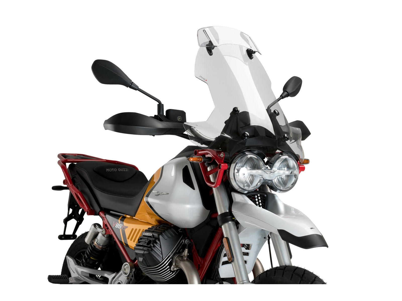 Puig Touring Screen With Extender In Clear for Moto Guzzi V85 TT (19-23)