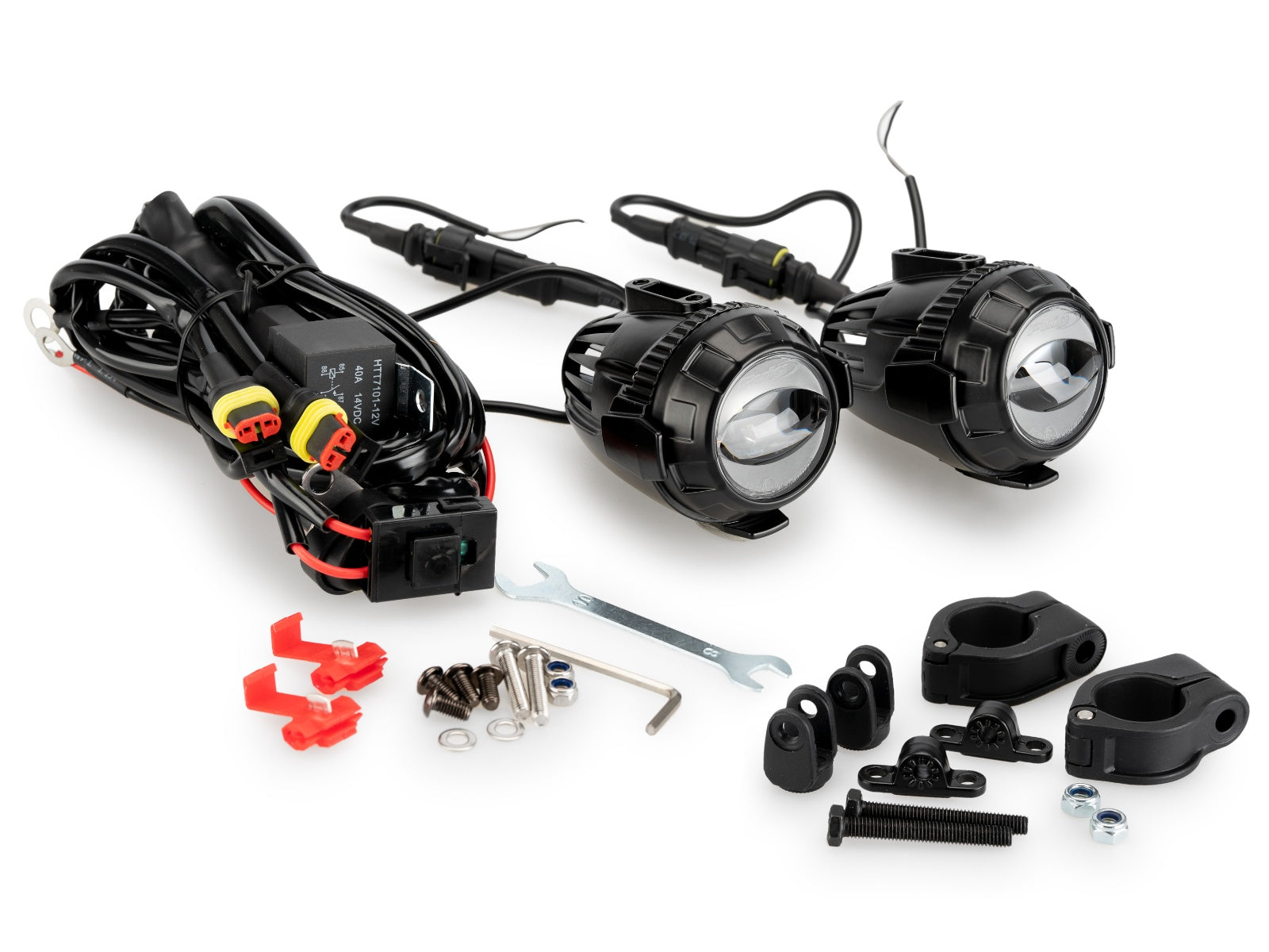 Puig Beam 3.0 Auxiliary Lights In Black for Honda CB750 Hornet (23-25)