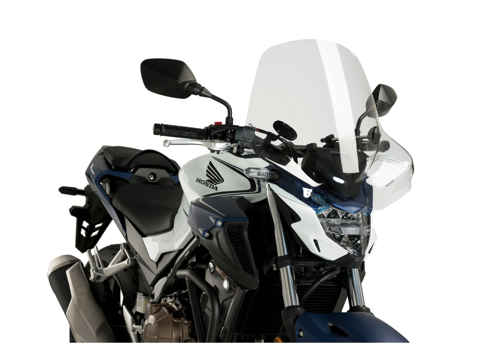Puig Touring II Screen In Clear for Honda CB500 F (13-21)