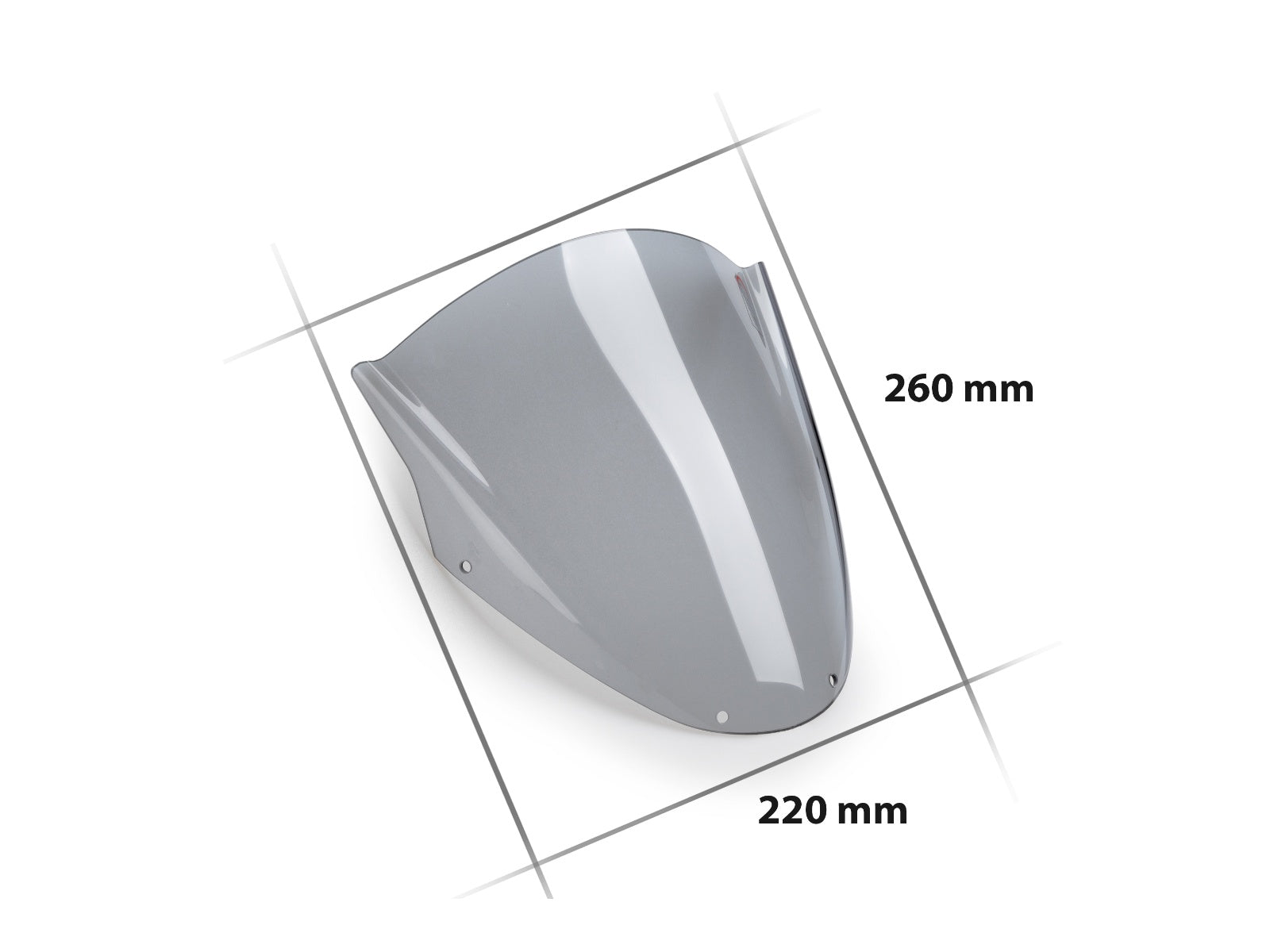 Puig Touring Screen In Clear for Ducati Monster 696 (08-14)