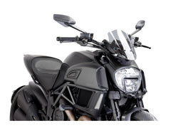 Puig New Generation Adjustable Sport Screen In Clear for Ducati Diavel 1200 (14-16)