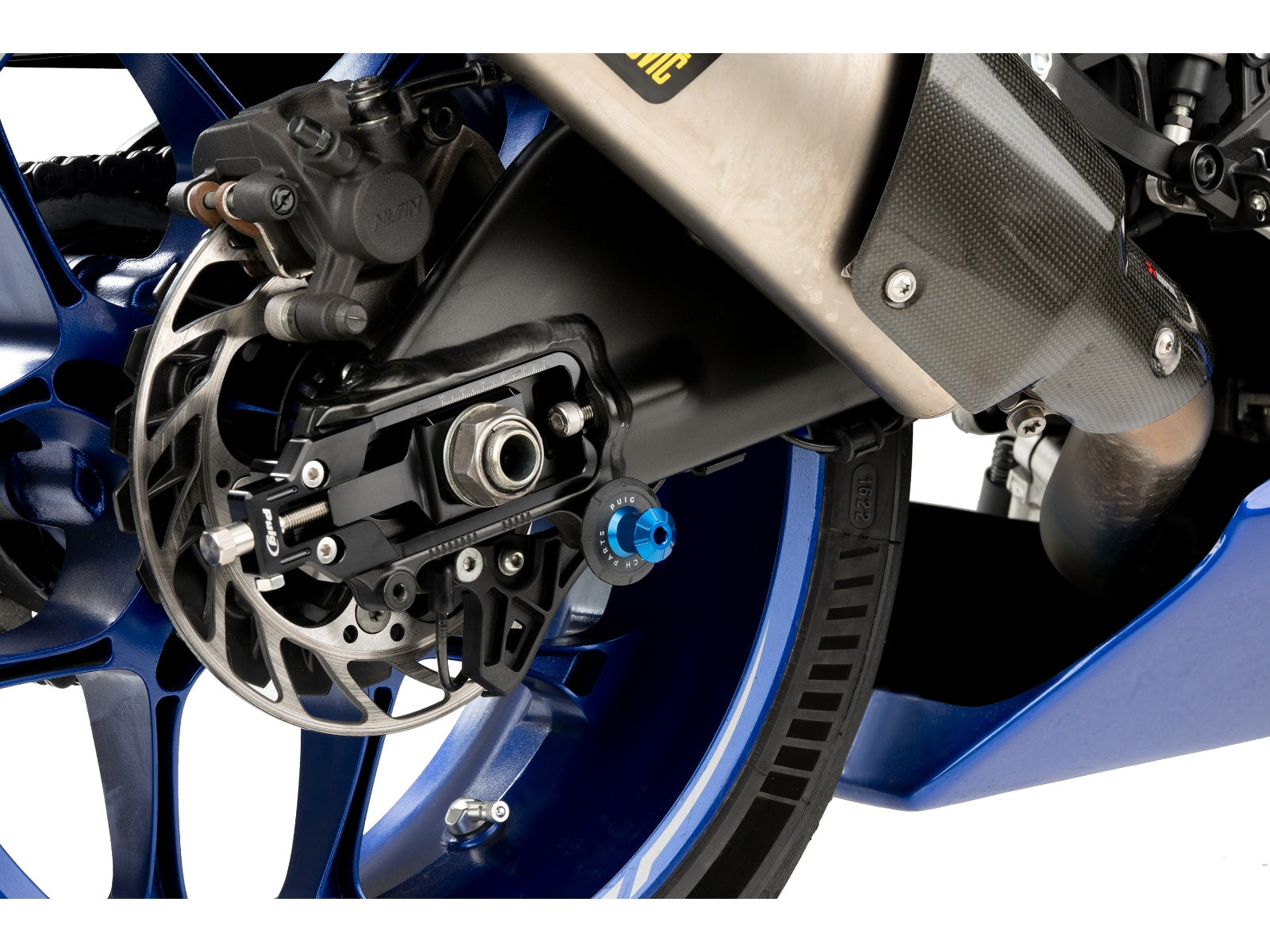 Puig Pro Spool Sliders In Black for Yamaha YZF R1 (98-24)