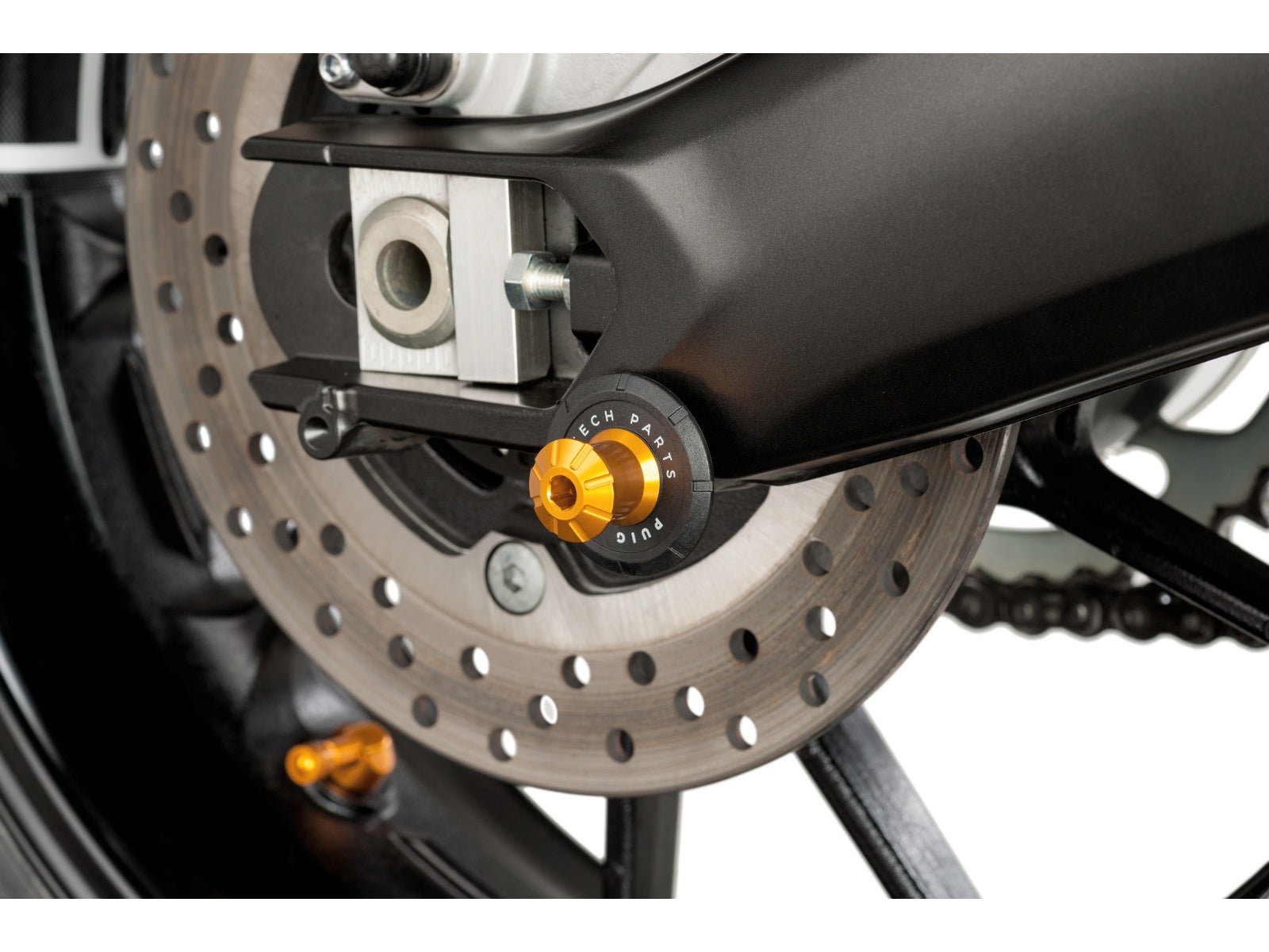Puig Pro Spool Sliders In Black for Yamaha MT-09 (13-25)