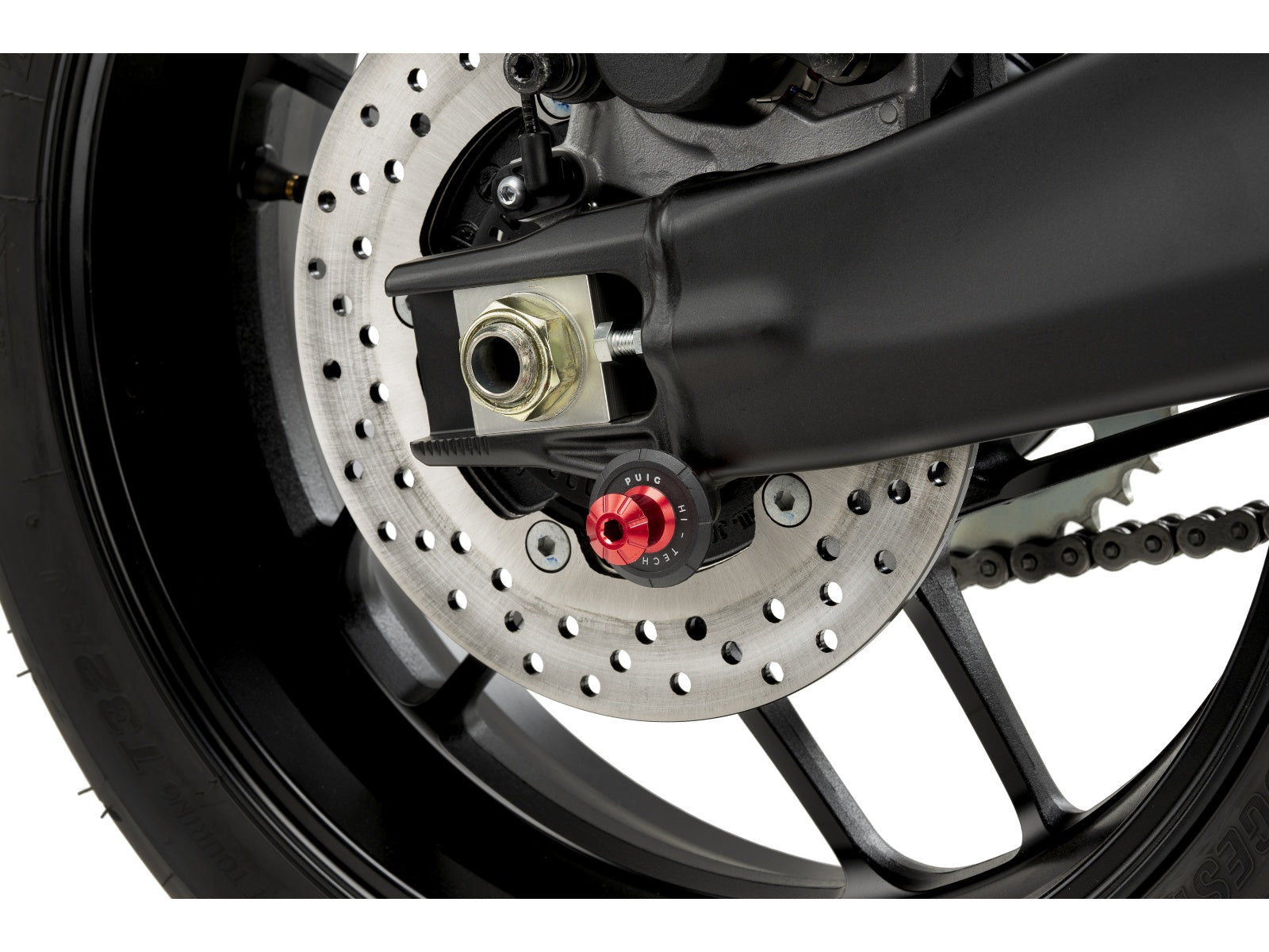 Puig Pro Spool Sliders In Black for Yamaha Tracer 9 GT (21-24)