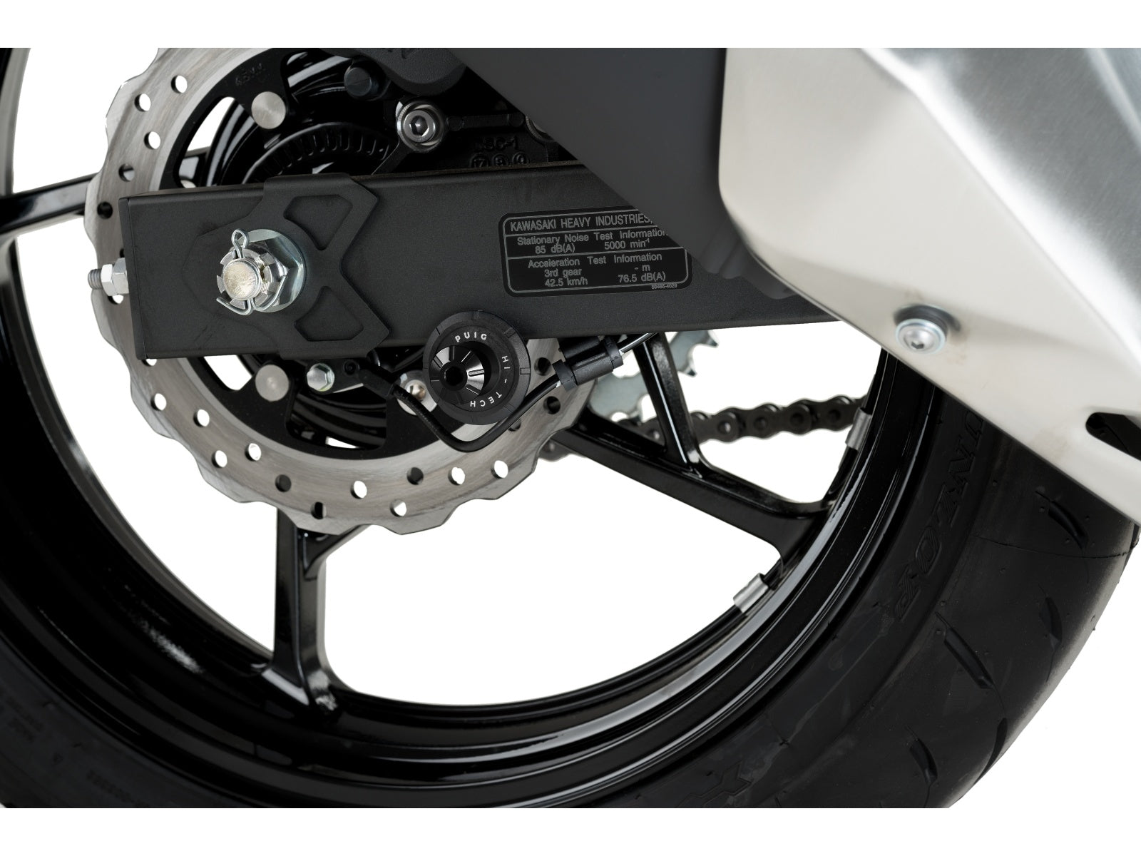 Puig Pro Spool Sliders In Black for Kawasaki Z400 (19-24)