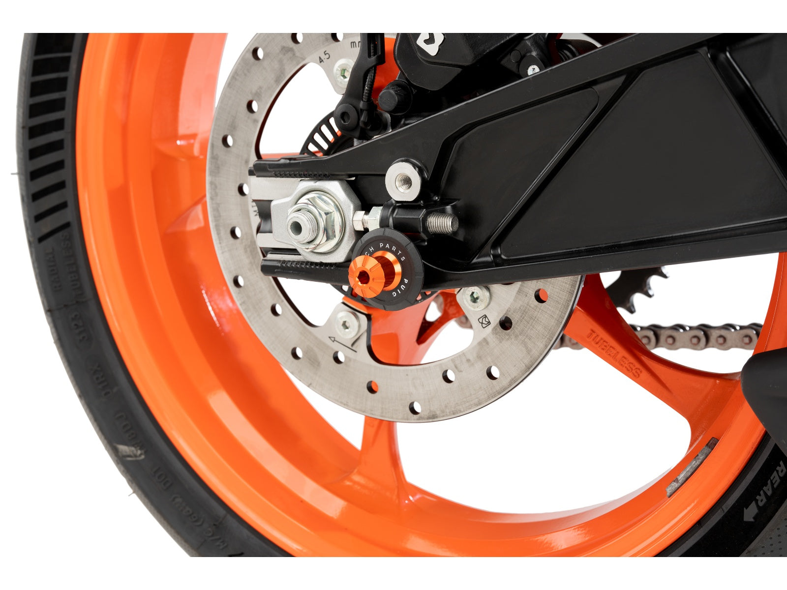Puig Pro Spool Sliders In Black for KTM 125 Duke (11-25)