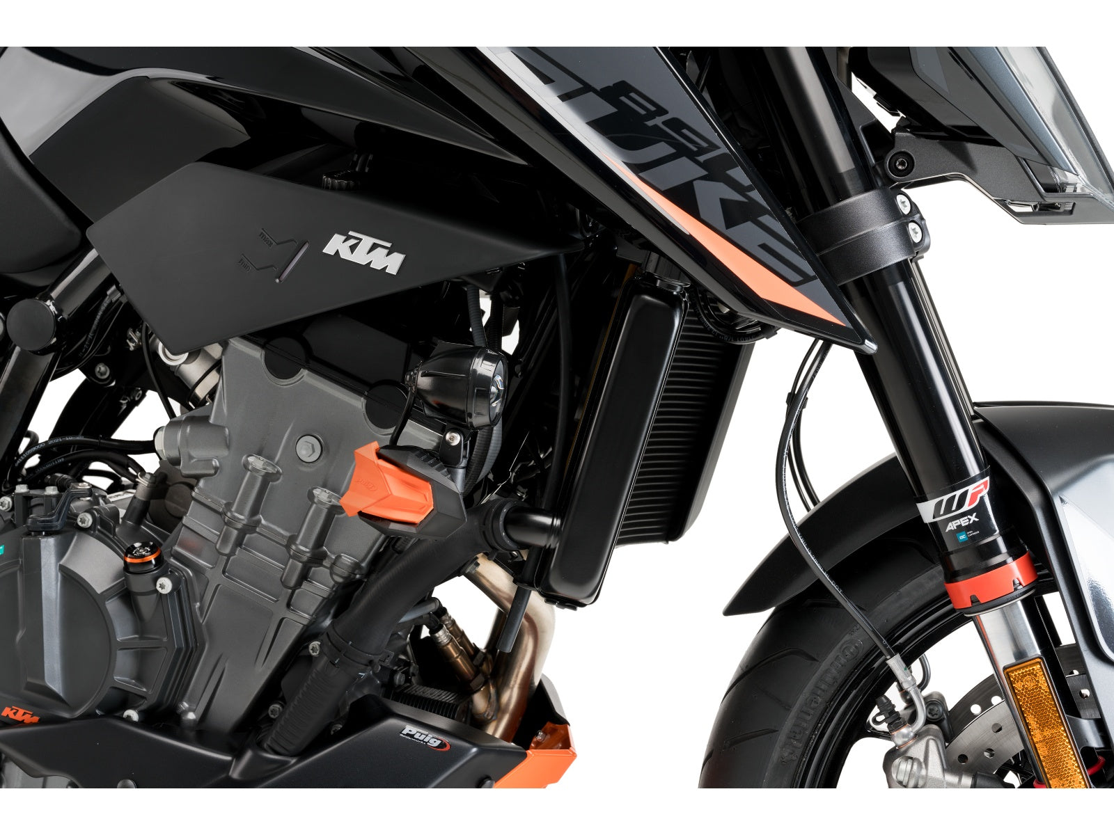 Puig R19 Frame Sliders In Black for KTM 890 Duke GP (21-24)