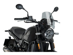 Puig New Generation Sport Screen In Clear for Benelli Leoncino 500 Trail (16-25)
