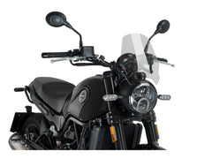 Puig New Generation Sport Screen In Clear for Benelli Leoncino 500 Trail (16-25)