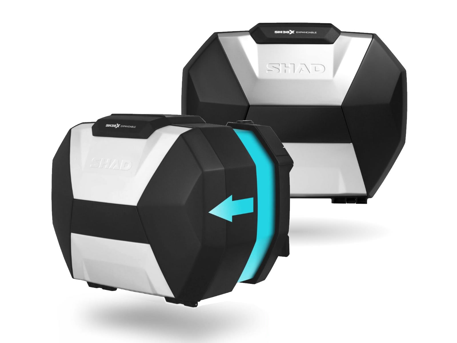 SHAD SH38x Expandable Panniers - Aluminium