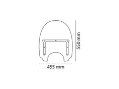 Puig Highway Screen In Clear for Suzuki LS 650 Savage (86-00)