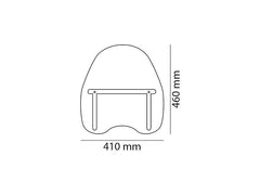 Puig Daytona IV Screen In Clear for Harley Davidson Dyna Street Bob FXDB (07-17)