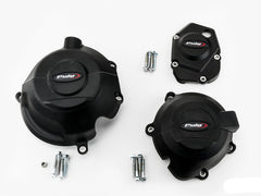 Puig Engine Cover In Black for Kawasaki Z900 (17-24)
