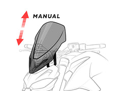 Puig New Generation Adjustable Sport Screen In Clear for Ducati Diavel 1200 (14-16)