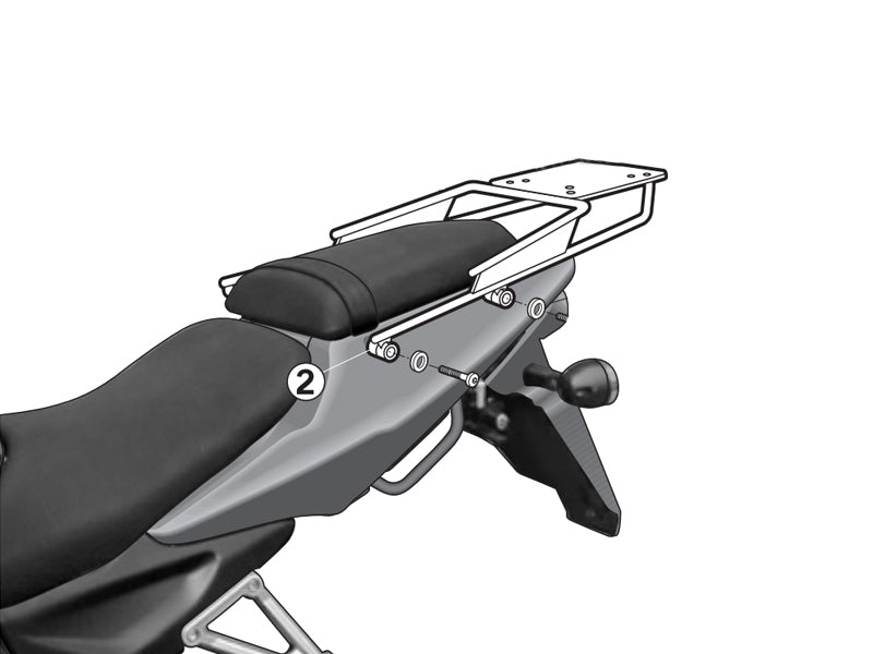 SHAD Top Box Rack for Daelim Roadwin 250 R (06-12)