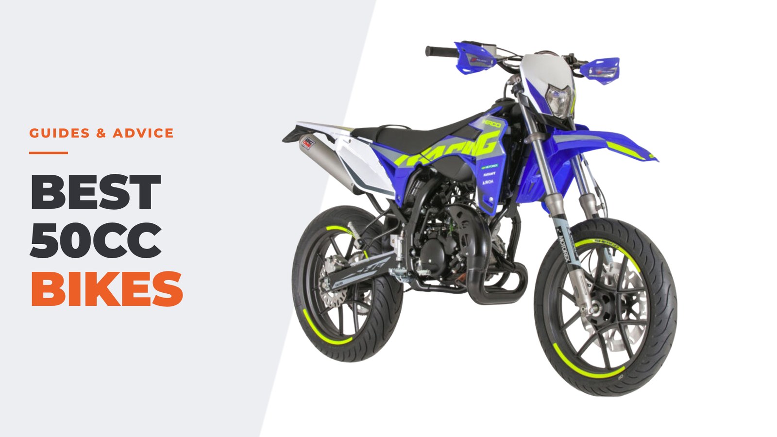 Best 50cc bikes: the Sherco SM-R 50, with the best MOT record of the four at 70.0%