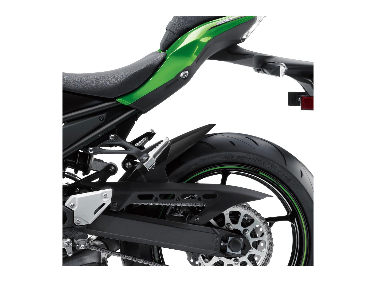 Puig Rear Mudguard Extender In Matt Black for Kawasaki Z900 RS Cafe (18-19)