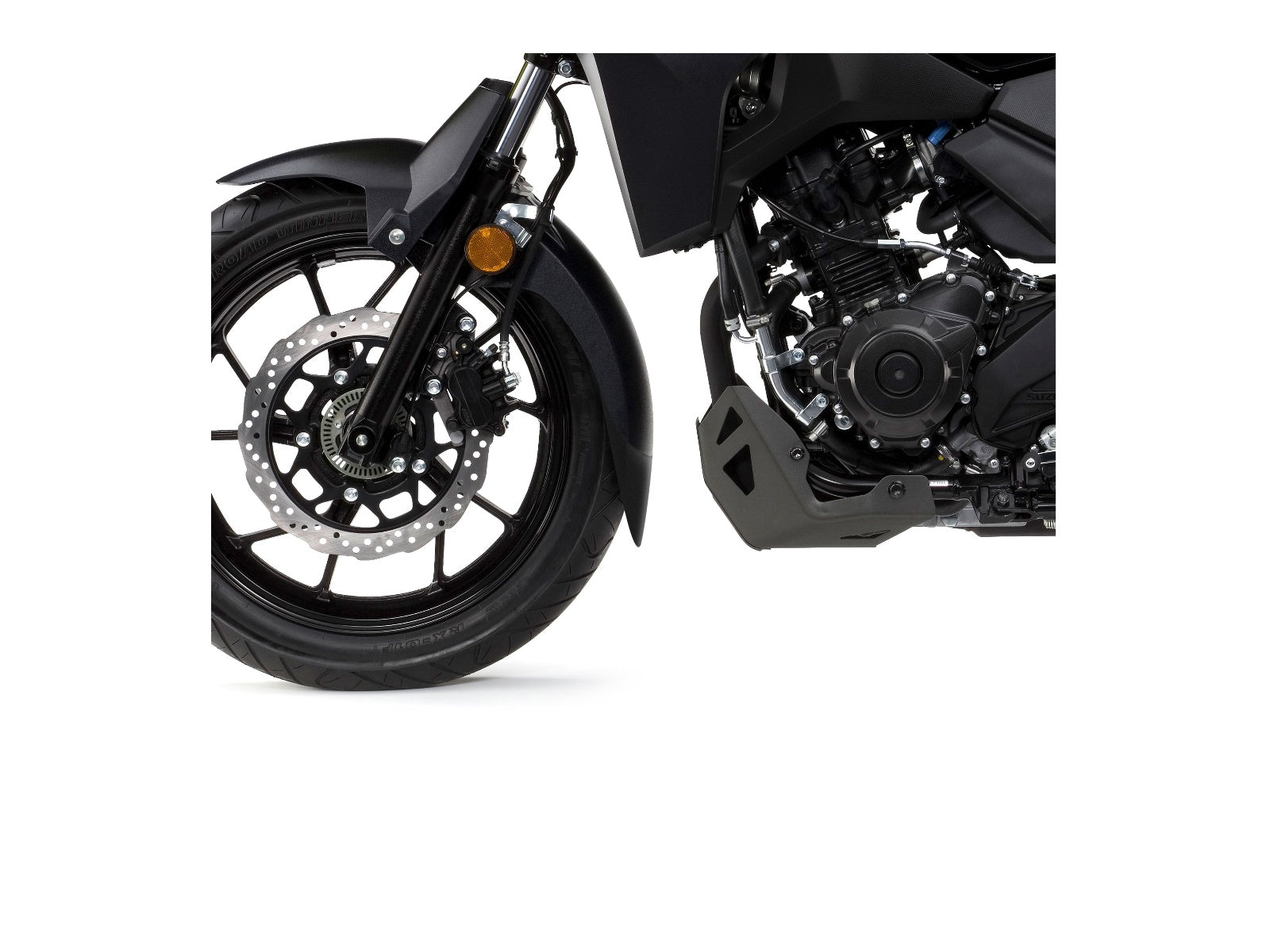 Puig Front Mudguard Extender In Black for Suzuki V-Strom 250 (17-23)