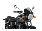 Puig Vision Screen In Clear for Triumph Bonneville T100 Black (17-20)