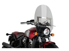 Puig Highway Screen In Clear for Indian Scout Bobber (18-19)
