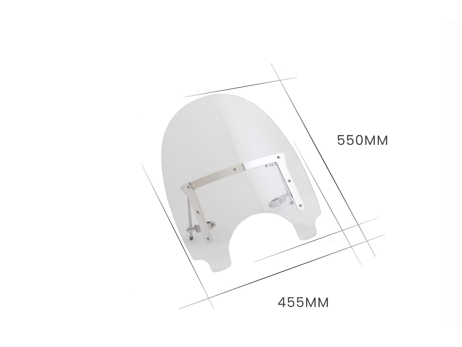 Puig Highway Screen In Clear for Honda CMX250 Rebel (97-99)
