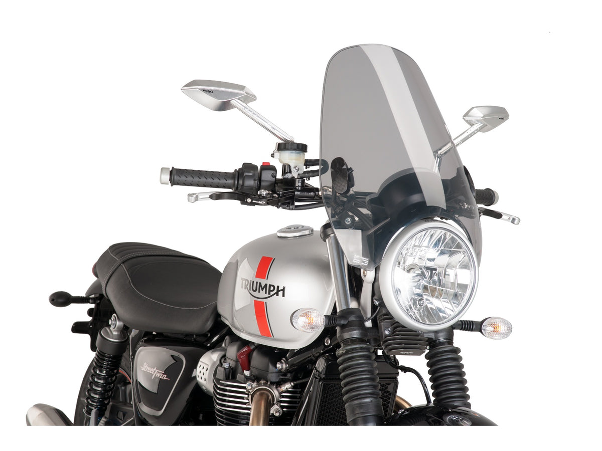 Puig Custom II Screen In Clear for Triumph Street Twin (16-19)