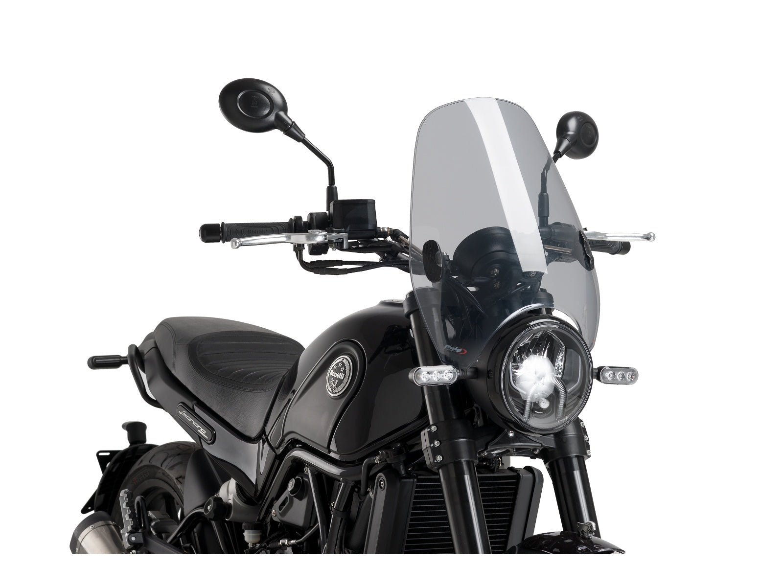 Puig Custom II Screen In Clear for Benelli Leoncino 500 Trail (16-25)
