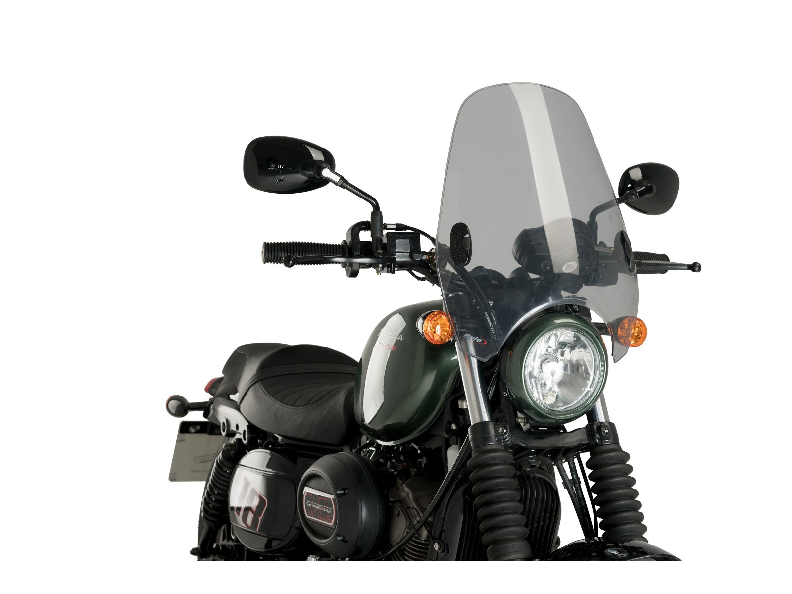 Puig Custom II Screen In Clear for Hyosung GV125 S Aquila (19)