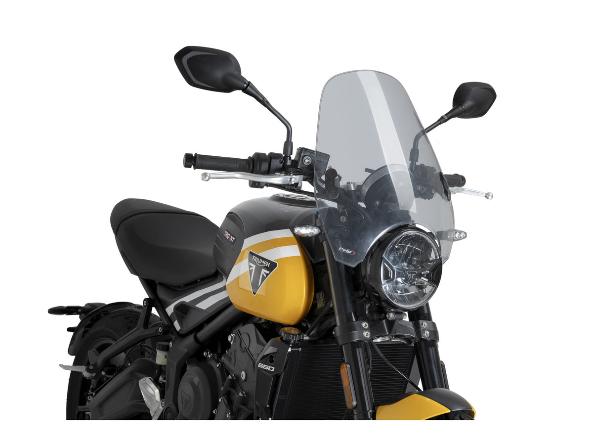 Puig Custom II Screen In Clear for Triumph Trident 660 (25) Main image