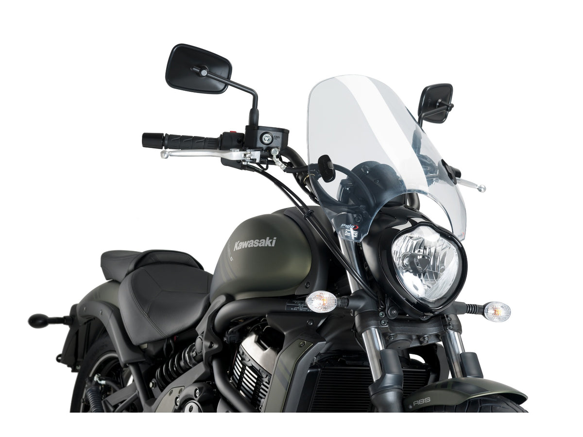 Puig Custom II Screen In Clear for Kawasaki Vulcan S Cafe (17-20) Main image