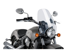 Puig Custom II Screen In Clear for Indian Scout Bobber (18-25)