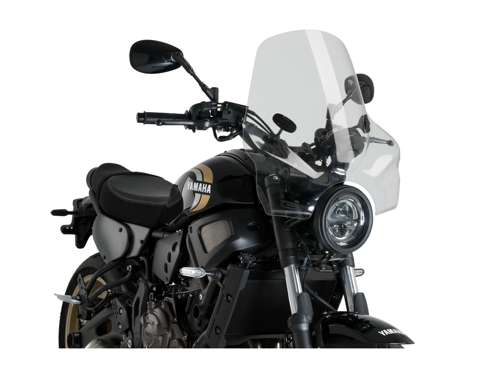 Puig Touring I Screen In Clear for Yamaha XSR 700 (16-25)
