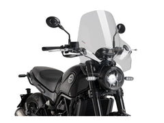 Puig Touring I Screen In Clear for Benelli Leoncino 500 Trail (16-25)