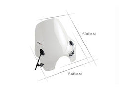 Puig Touring I Screen In Clear for Kawasaki Vulcan 650 S (15-25)