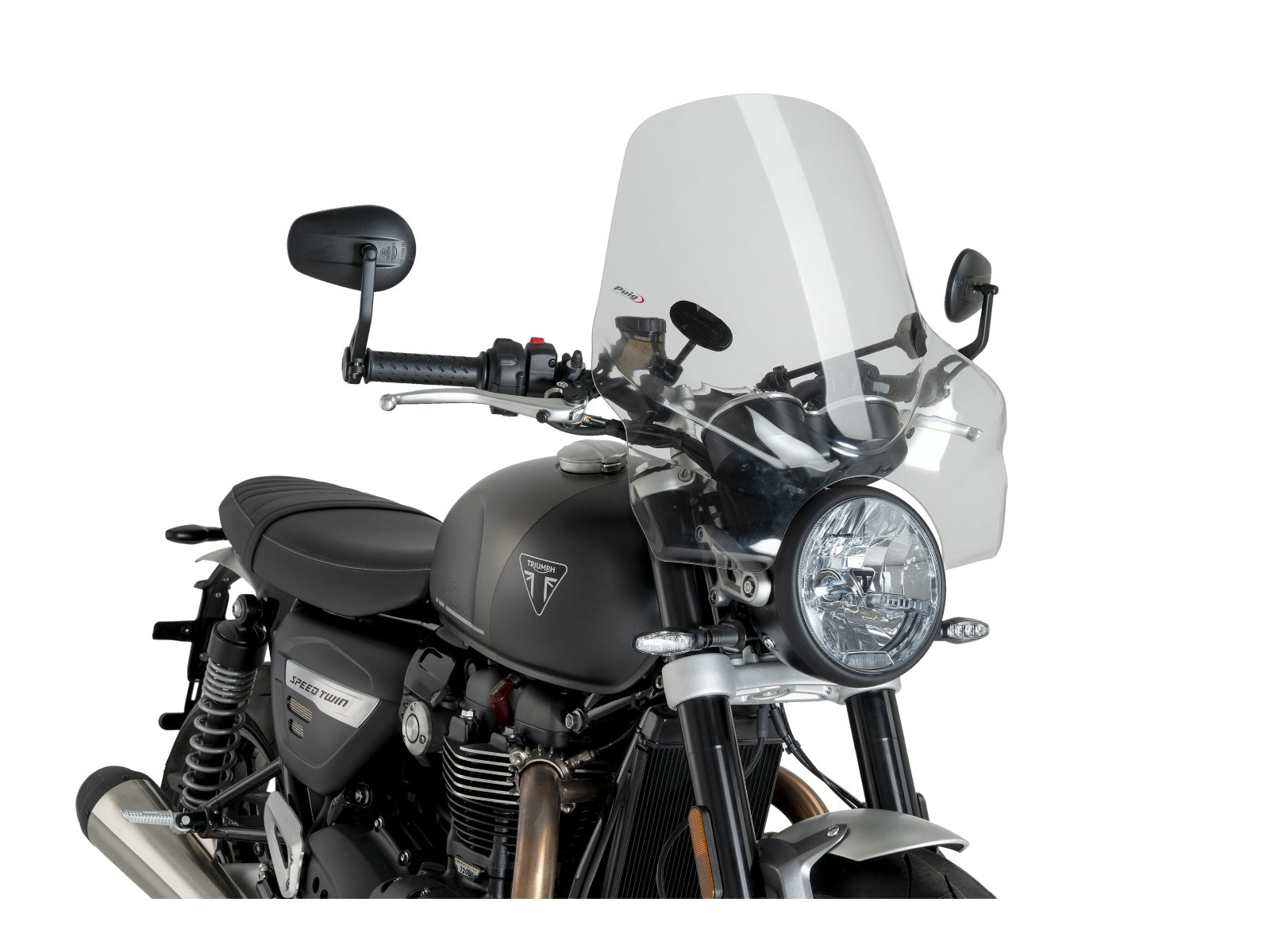 Puig Touring I Screen In Clear for Triumph Speed Twin 1200 (19-24)