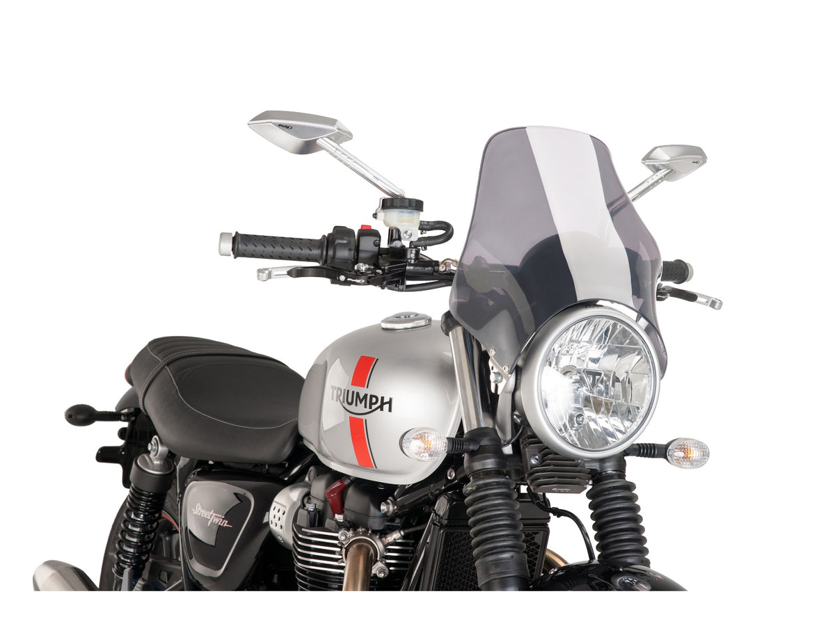 Puig Naked Screen In Light Smoke for Triumph Street Twin (16-19) Main image