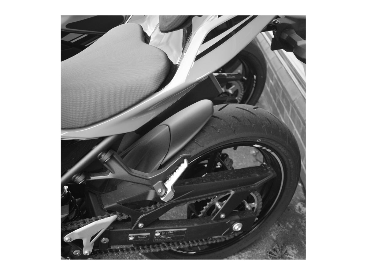Puig Rear Mudguard Extender In Matt Black for Kawasaki Ninja 400 (18-24)