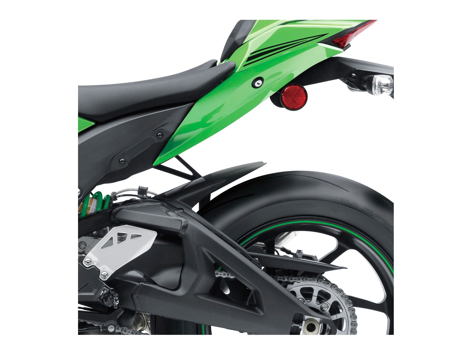 Puig Rear Mudguard Extender In Matt Black for Kawasaki ZX-10R Ninja Performance (16-18)