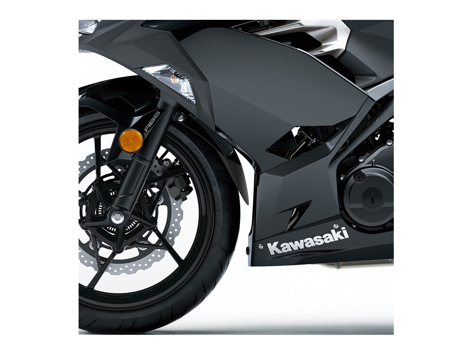 Puig Front Mudguard Extender In Black for Kawasaki Ninja 500 (24-25)