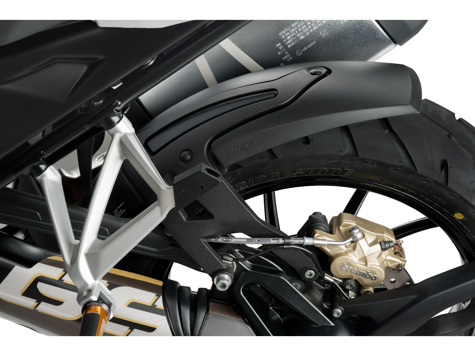 Puig Hugger In Matt Black for BMW R1200 GS Rallye (18)