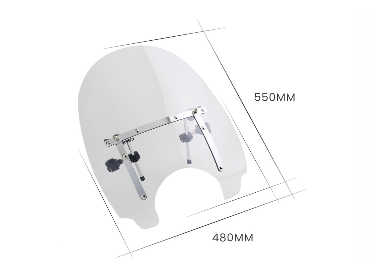Puig Daytona III Screen In Clear for Yamaha XV 535 DX Virago (96-03)