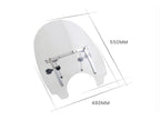 Puig Daytona III Screen In Clear for Harley Davidson Dyna Super Glide Custom FXDC (05-14)